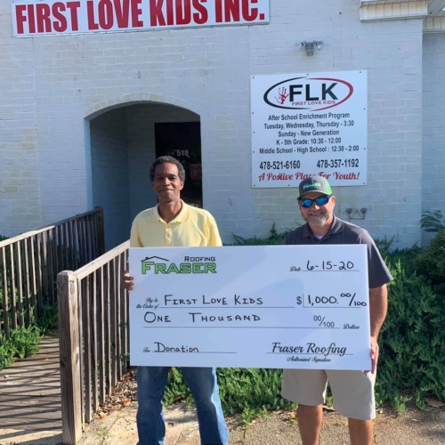 fraser roofing giving back to their community